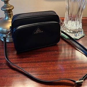 Arden Cove Crissy Crossbody Faux Leather Strap Black-Gold Hardware  Locks & Feet